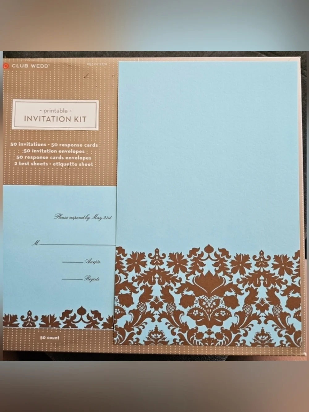 Printable Stationary Wedding Party Invitation Kit